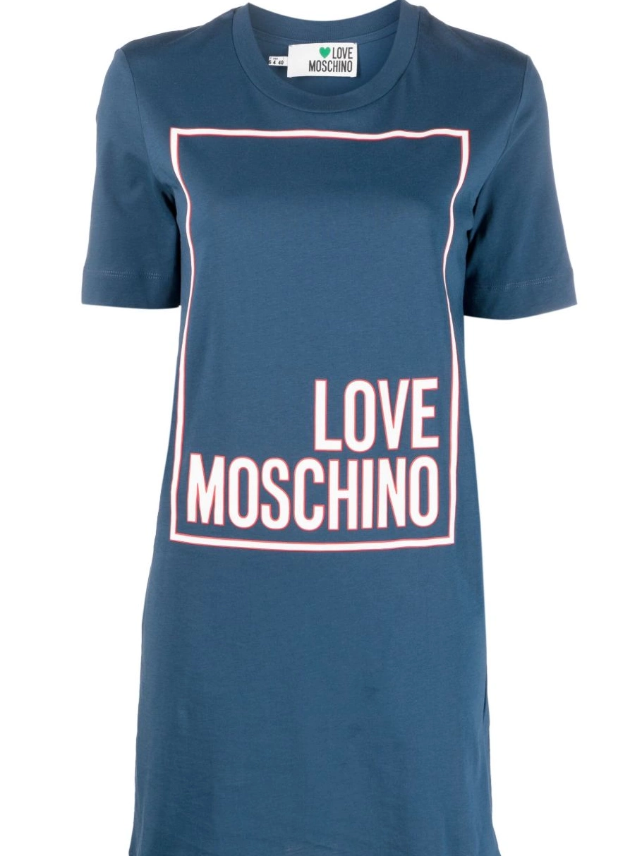 Moschino T-shirt Love mini Women logo-print dress 0427